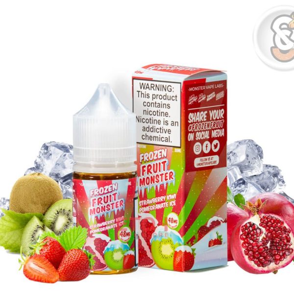 جویس سالت مانستر توتفرنگی کیوی و انار یخ Monster Salt Strawberry Kiwi Pomegranate - ویپ اسموک سنتر