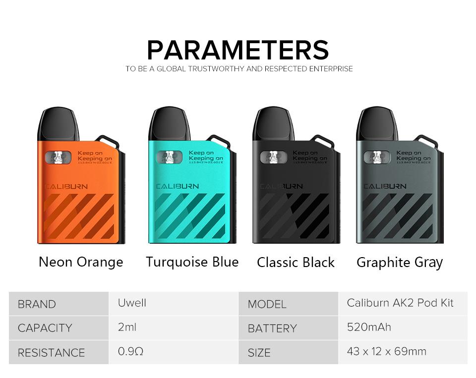 پاد یوول کالیبرن ای کی دو UWELL CALIBURN AK2 POD SYSTEM