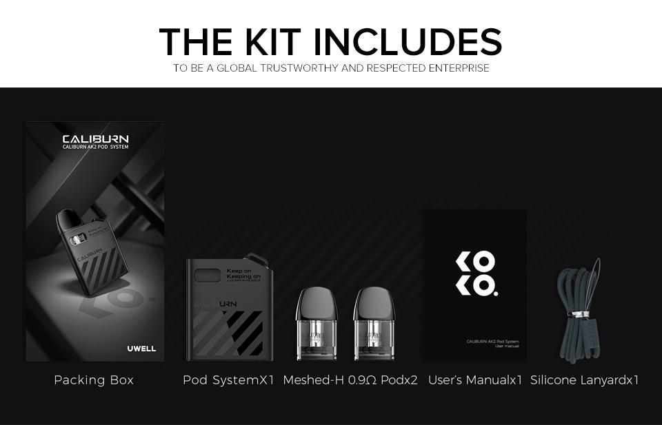 پاد یوول کالیبرن ای کی دو UWELL CALIBURN AK2 POD SYSTEM