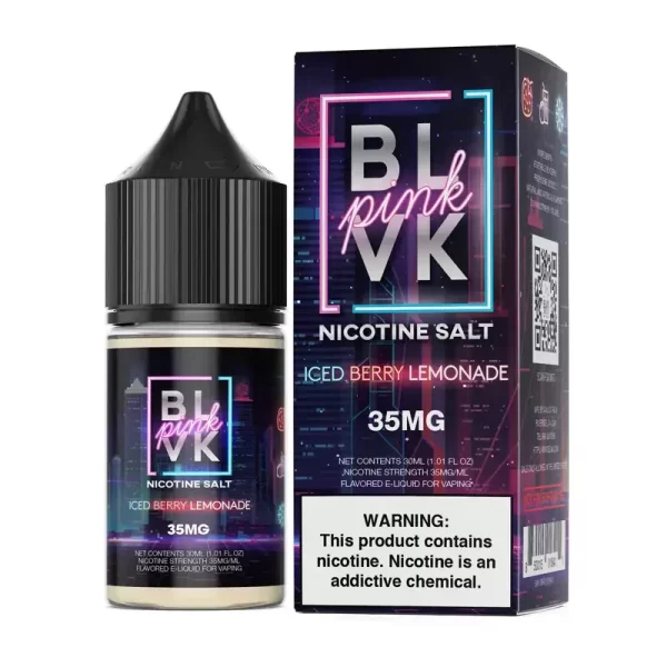 جویس سالت بی ال وی کی لیموناد و توتفرنگی یخ ICED BERRY LEMONADE SALT BLVK