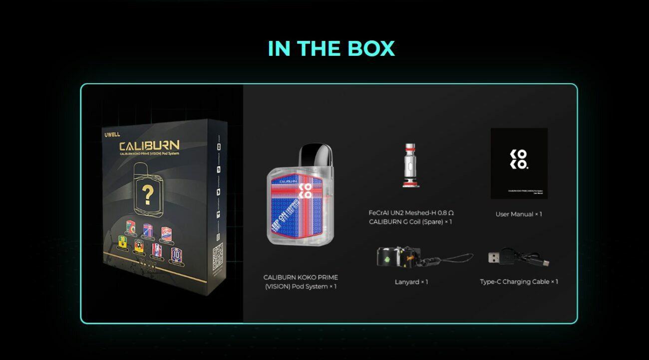 پاد یوول کالیبرن کوکو پرایم (سری گلوری) Uwell Caliburn Koko Prime Vision Glory World Cup