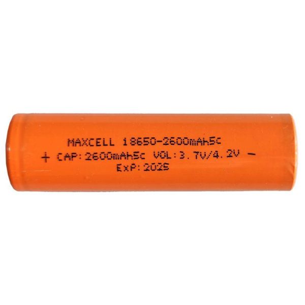 باتری 18650 مکسل 2600 میلی آمپر MAXCELL 18650 2600mAh