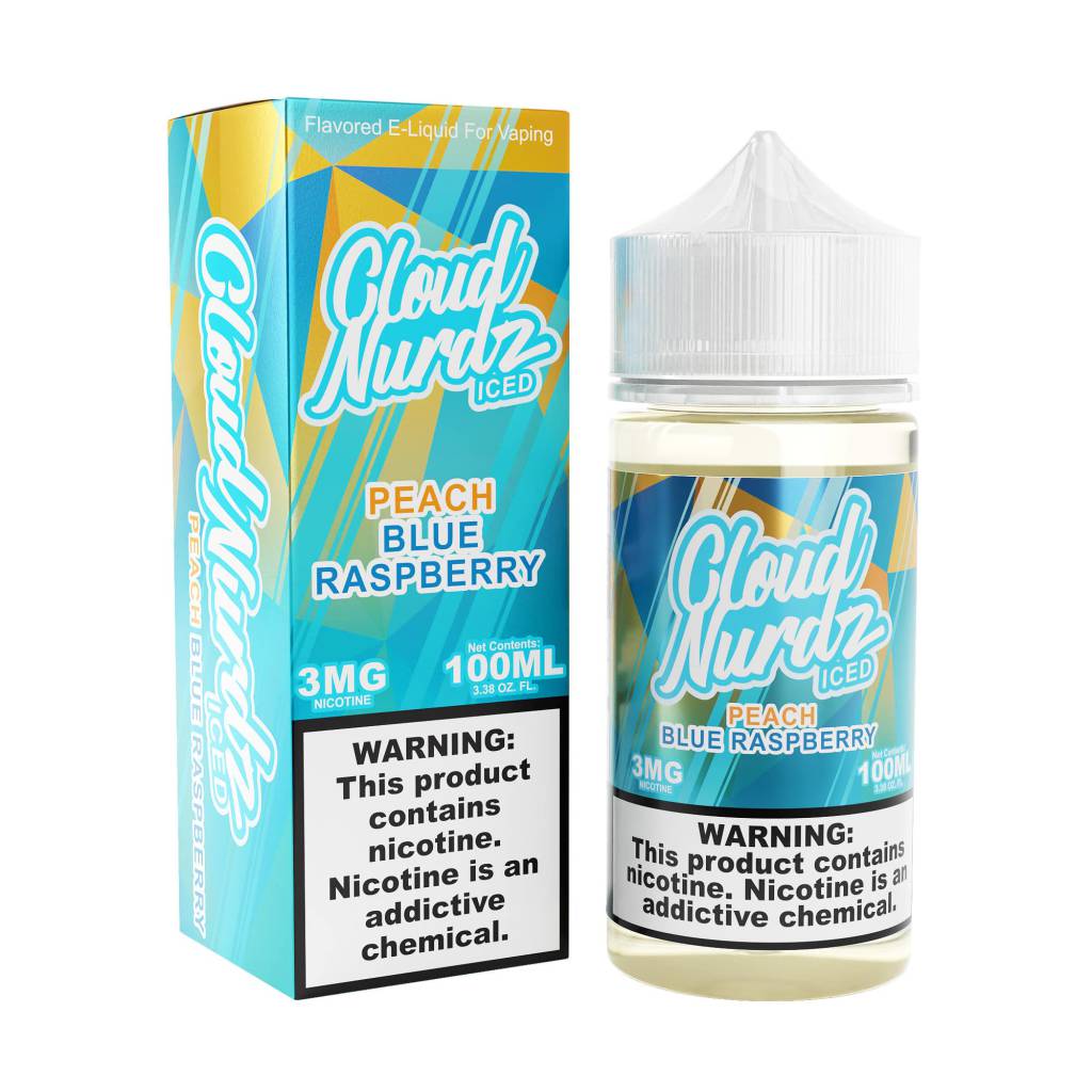 جویس کلود نوردز هلو بلوبری یخ Cloud Nurdz Peach Blue Raspberry iced 100ml