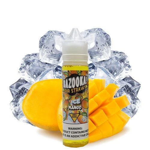 جویس بازوکا انبه یخ BAZOOKA Sour Straws MANGO ICE