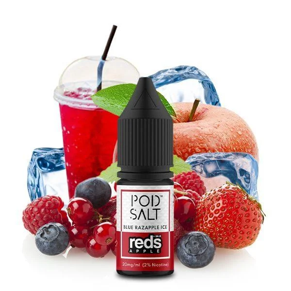 سالت پادسالت سیب توت قرمز یخ POD SALT BLUE RAZAPPLE ICE 30ml