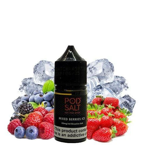 Mixed Berries Icسالت پاد سالت میکس میوه های بری یخ Pod Salt Mixed Berries Ice 30ml Saltnic