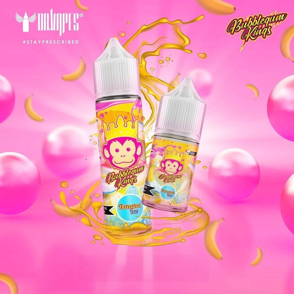 جویس دکتر ویپز آدامس موزی یخ Bubblegum Kings Banana Ice 60ml