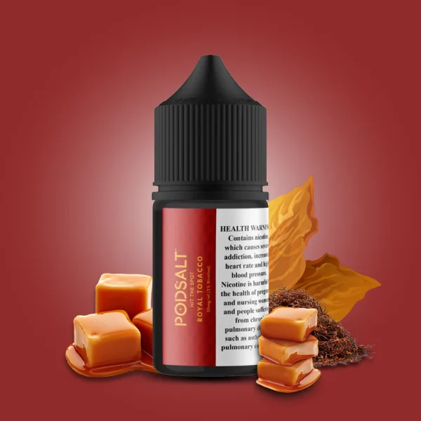 سالت پاد سالت تنباکو رویال کارامل Pod Salt Royal Tobacco