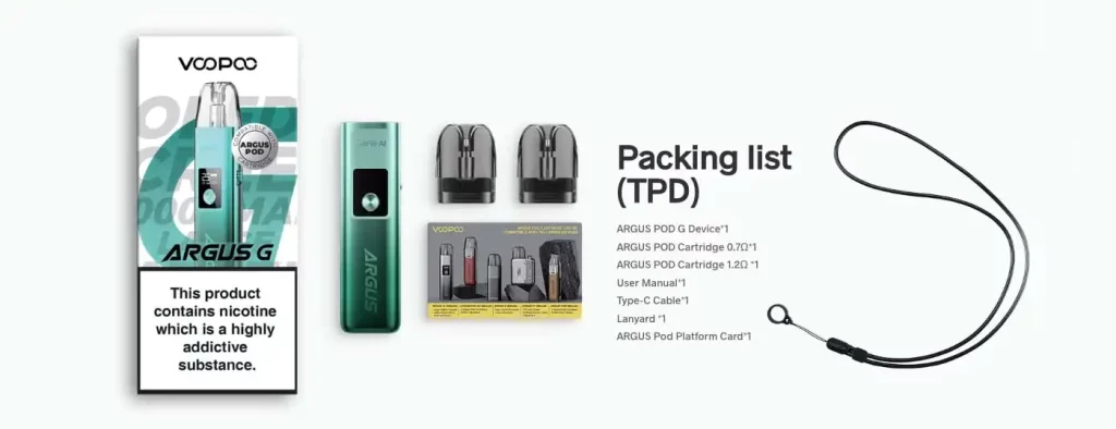 پاد ووپو آرگاس جی VooPoo Argus G POD