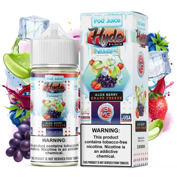 جویس پاد جویس آلورا توتفرنگی انگور یخ Aloe Berry Grape Freeze 100ml